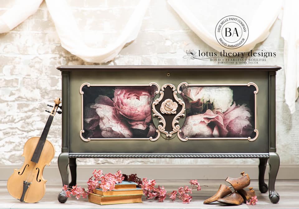 Moody Florals - Mint by Michelle Decoupage-Papier