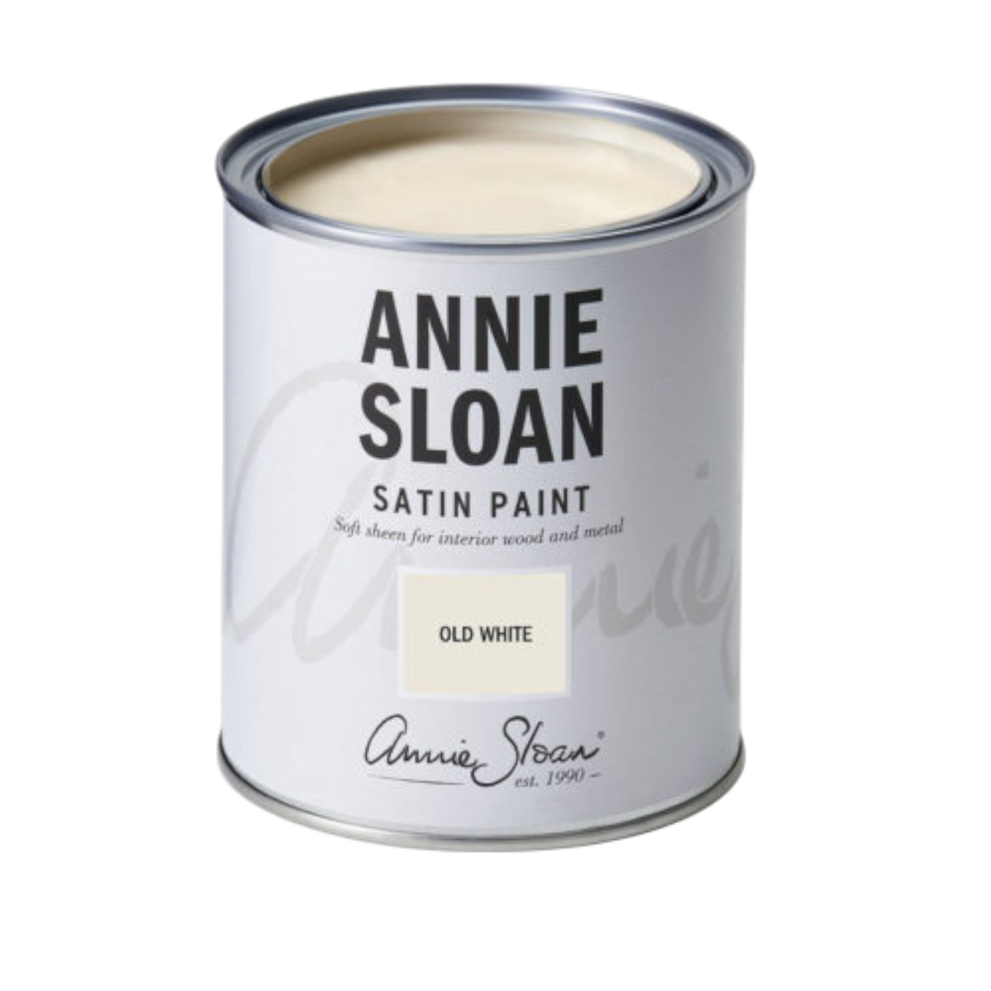 Old White Satin Paint Annie Sloan 750ml blanco clásico pintura satinada decorativa