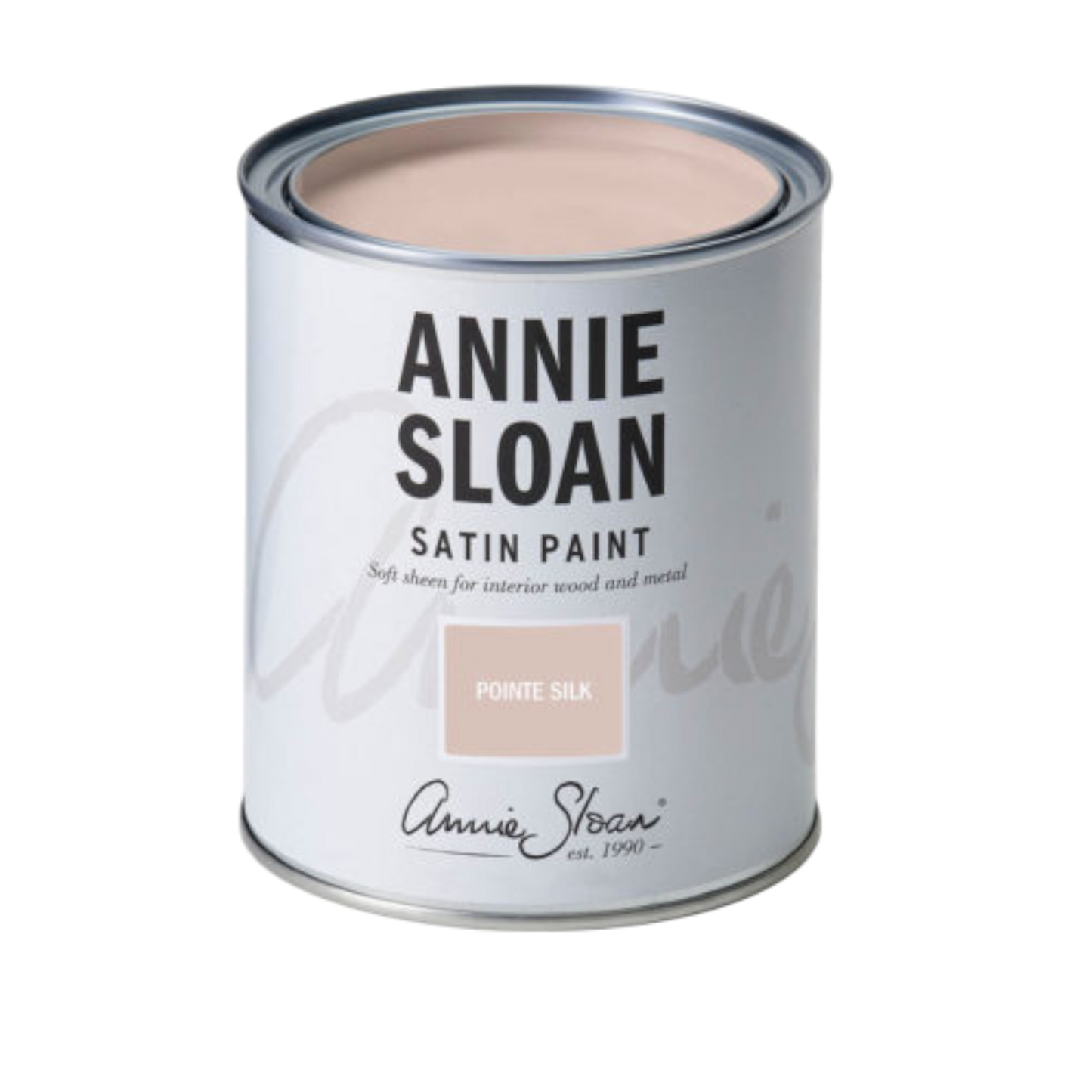 Pointe Silk Satin Paint Annie Sloan 750ml rosa suave delicado pintura satinada decorativa