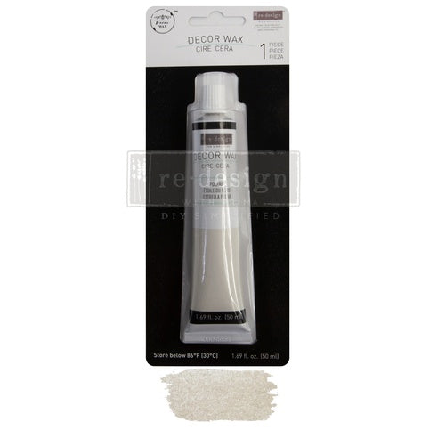 Cera metálica decorativa Redesign with Prima Polaris plateado 50ml – acabado brillante para muebles y proyectos de upcycling