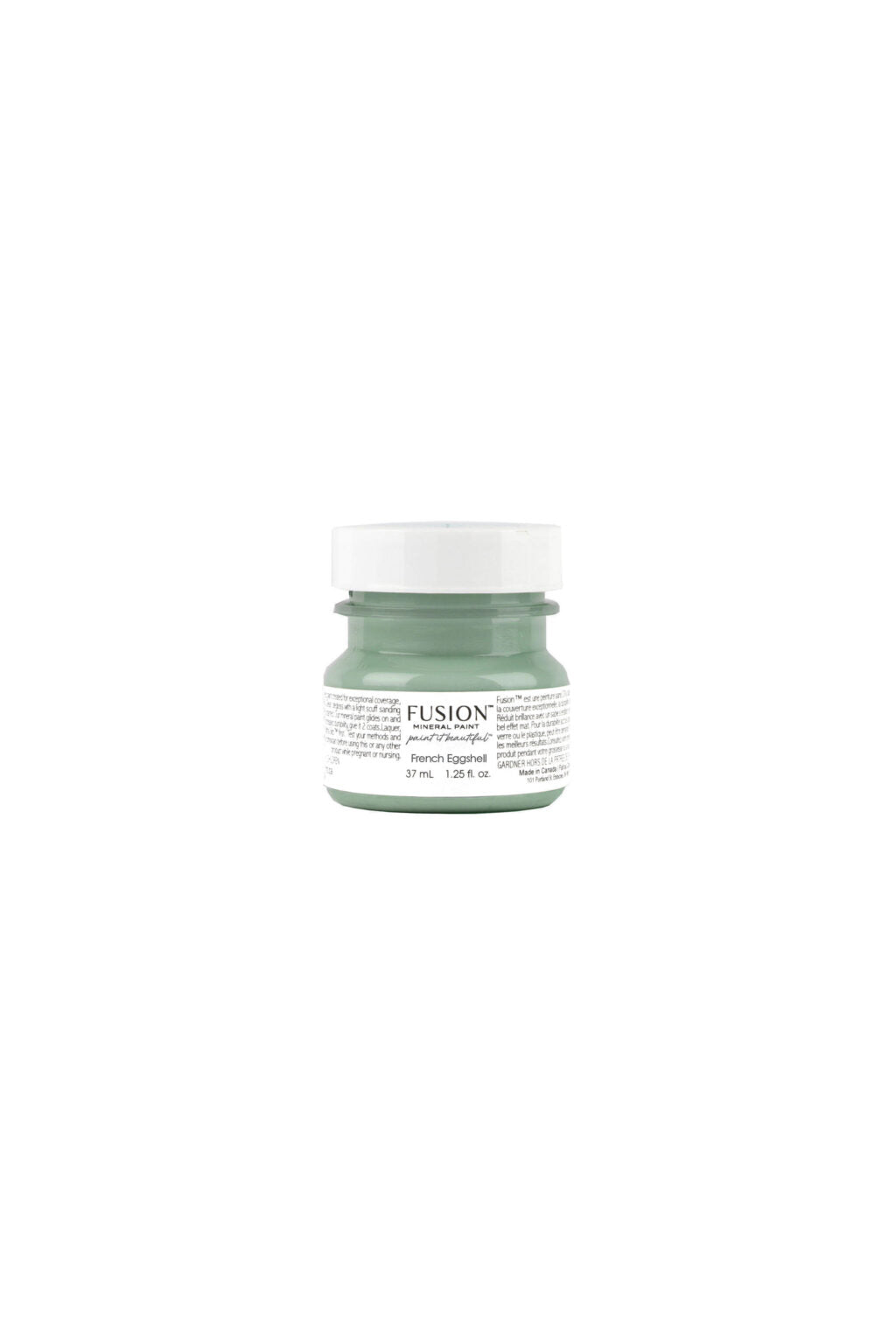 Muestra tester French Eggshell azul pálido verdoso Fusion Mineral Paint 37ml