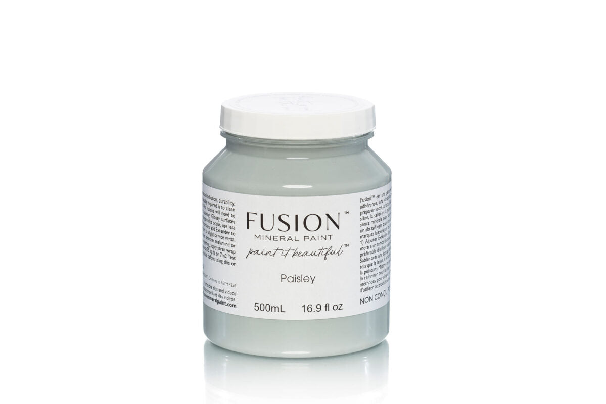 Bote Fusion Mineral Paint Paisley azul multitono 37ml 500ml