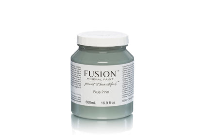 Bote de Fusion Mineral Paint Blue Pine 500ml, pintura mineral azul-verde mate para restauración de muebles