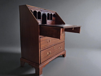 Bureau Secrétaire Antiguo Francés – Louis XVI Empire, Solid Mahogany, Circa 1790