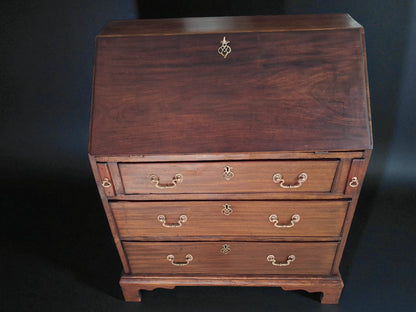 Bureau Secrétaire Antiguo Francés – Louis XVI Empire, Solid Mahogany, Circa 1790