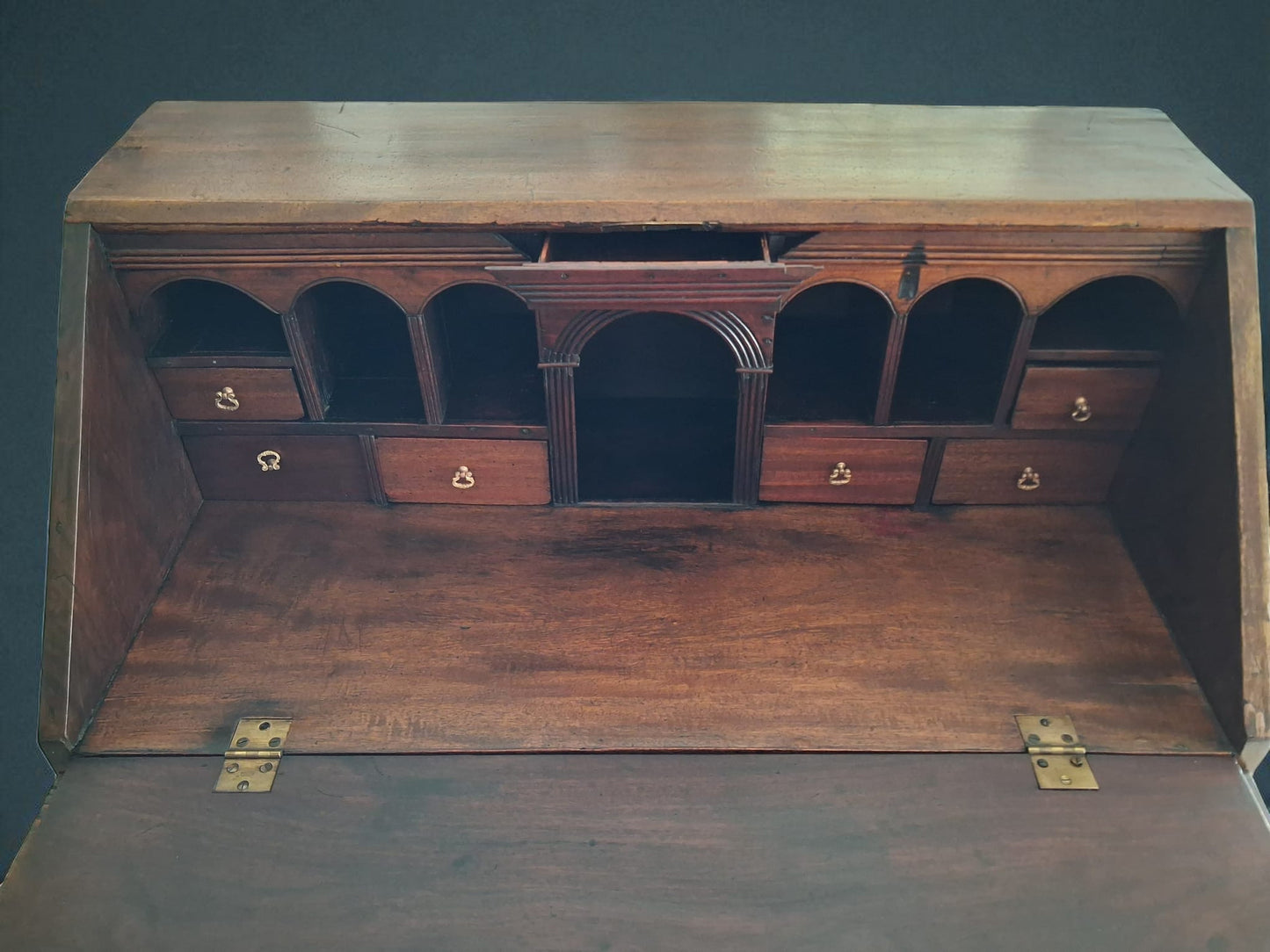 Bureau Secrétaire Antiguo Francés – Louis XVI Empire, Solid Mahogany, Circa 1790