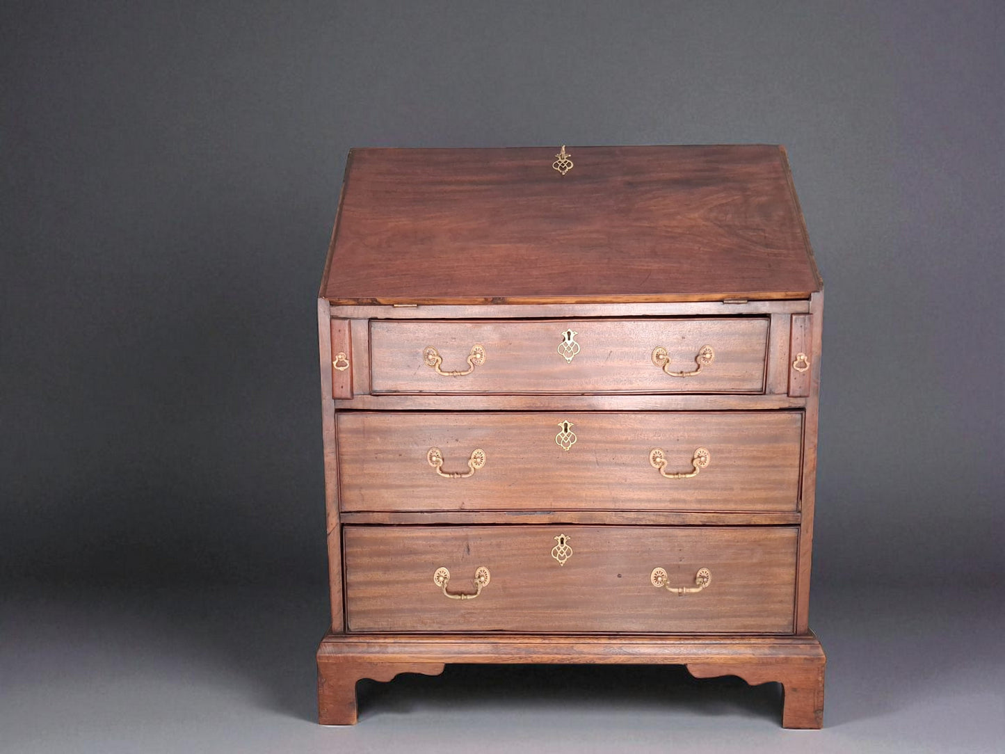 Bureau Secrétaire Antiguo Francés – Louis XVI Empire, Solid Mahogany, Circa 1790