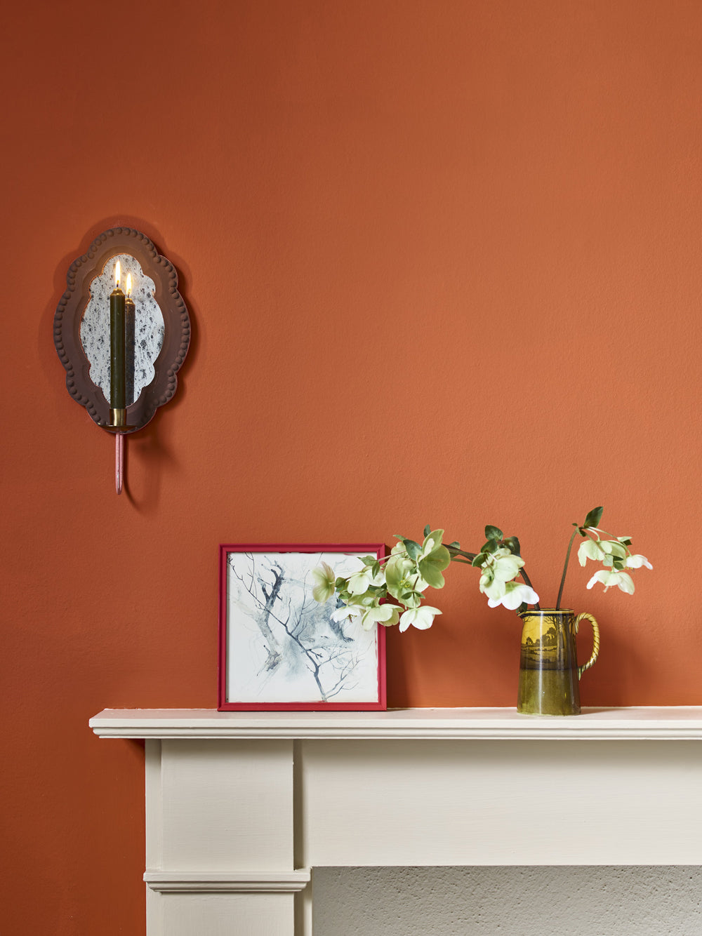 Pared pintada en Riad Terracotta con Wall Paint de Annie Sloan