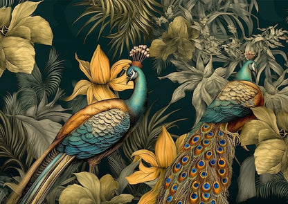 Papel decorativo A Peacock Pair A3 A1 - Mint by Michelle decoupage