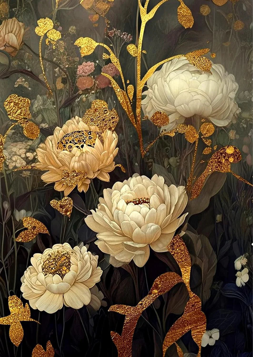 Papel decorativo Autumn Blossoms A3 A1 - Mint by Michelle restauración muebles
