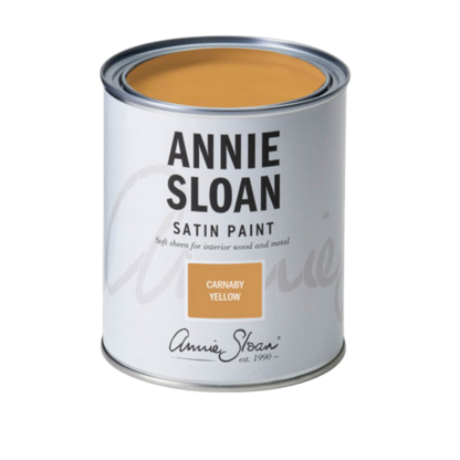 Carnaby Yellow Satin Paint Annie Sloan 750ml amarillo mostaza pintura satinada decorativa