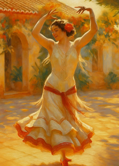 Flamenco Sunrise – Mint by Michelle Decoupage-Papier