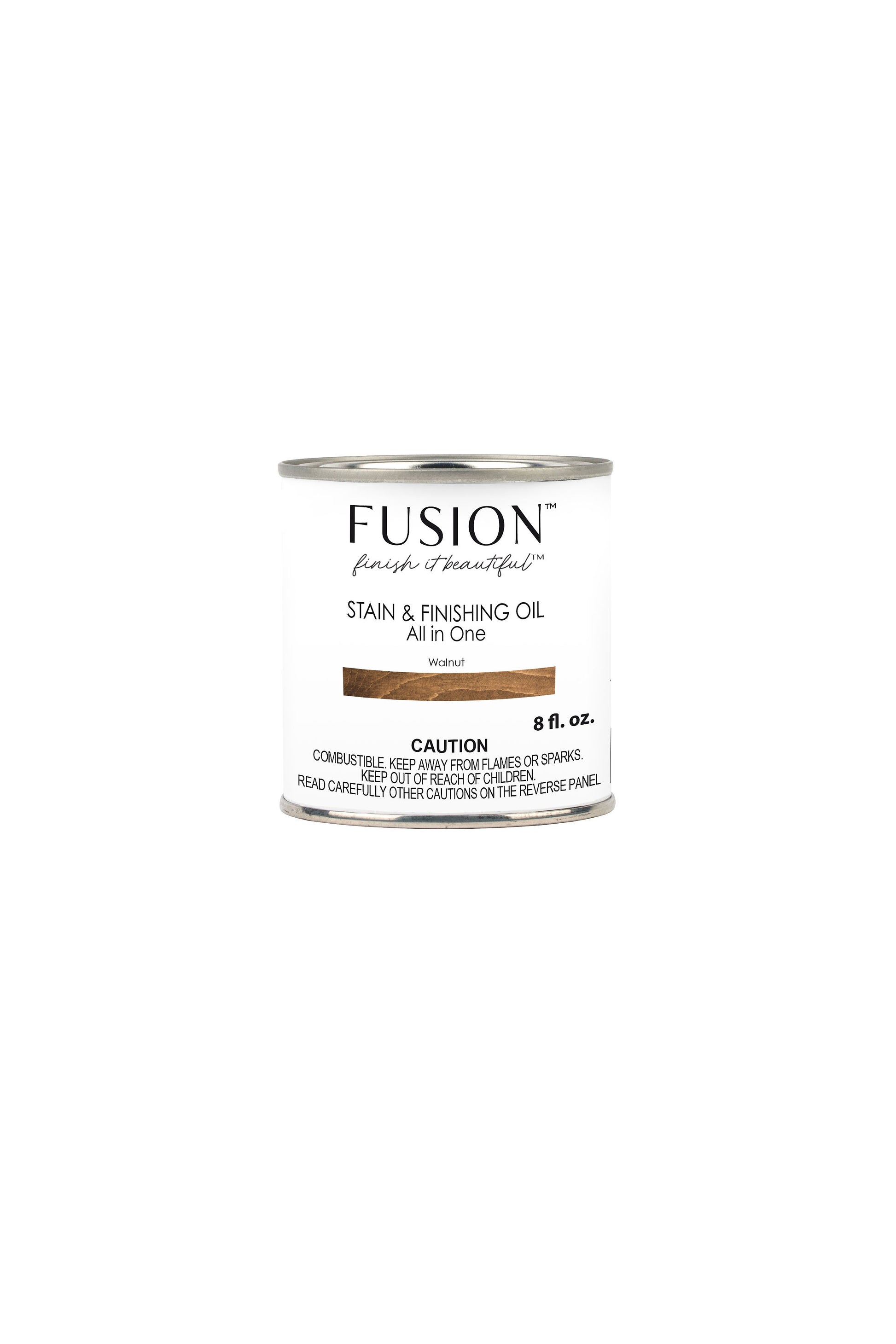 Aceite Fusion Stain and Finishing Oil Walnut 237ml - tinte acondicionador y acabado 3 en 1 color nogal para madera
