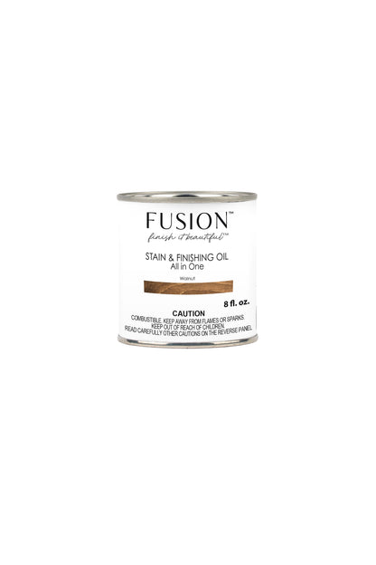Aceite Fusion Stain and Finishing Oil Walnut 237ml - tinte acondicionador y acabado 3 en 1 color nogal para madera