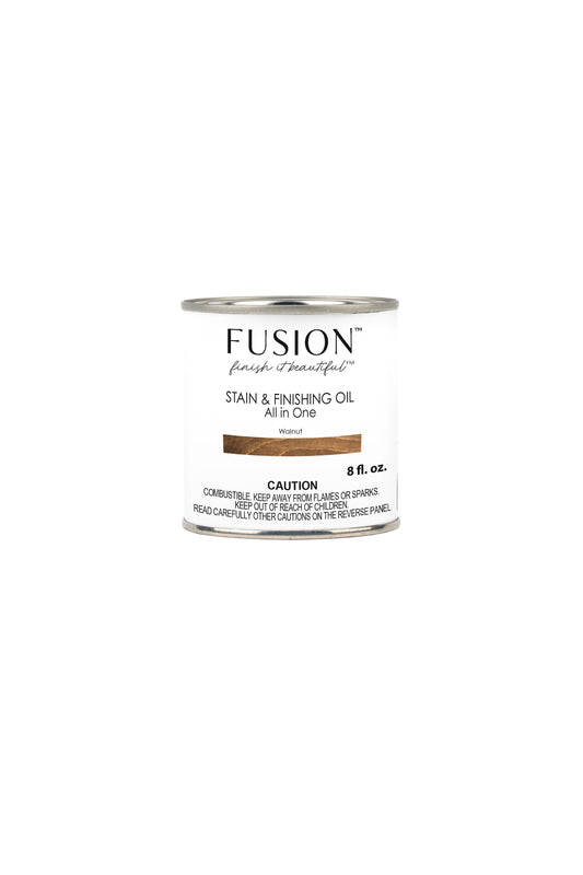 Fusion Mineral Paint – Stain and Finishing Oil - Walnut - 237 ml