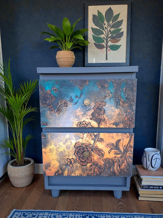 Mesita MCM con Frentes Florales