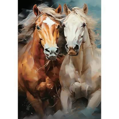 Majestic Horses - Mint by Michelle Decoupage-Papier
