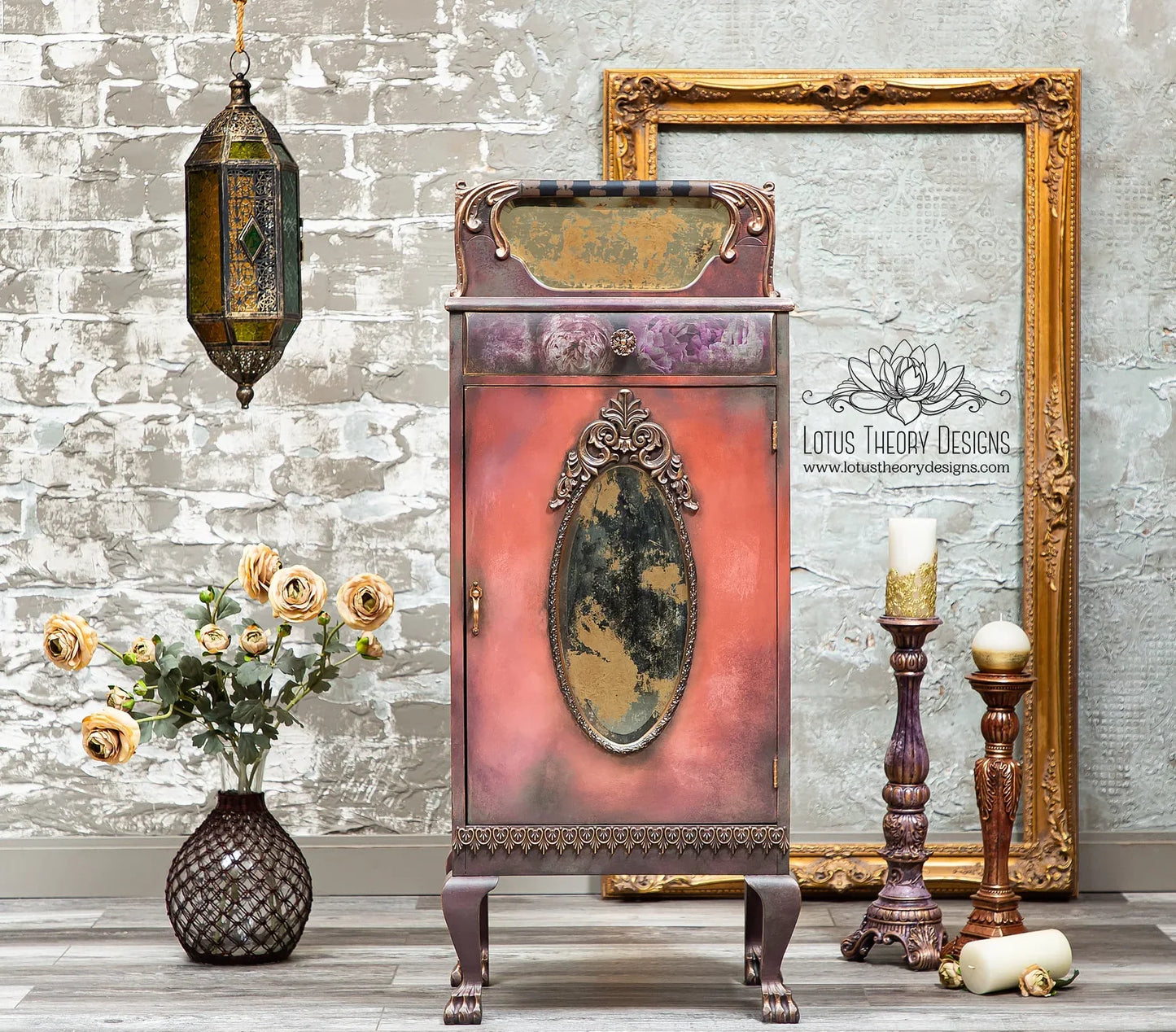 Moody Florals II - Mint by Michelle Decoupage-Papier