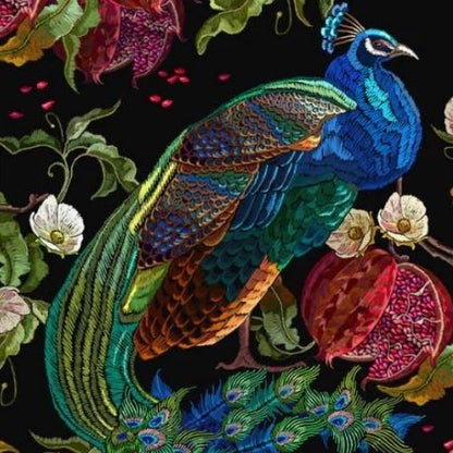 Pfau umgekehrt - Mint by Michelle Decoupage-Papier