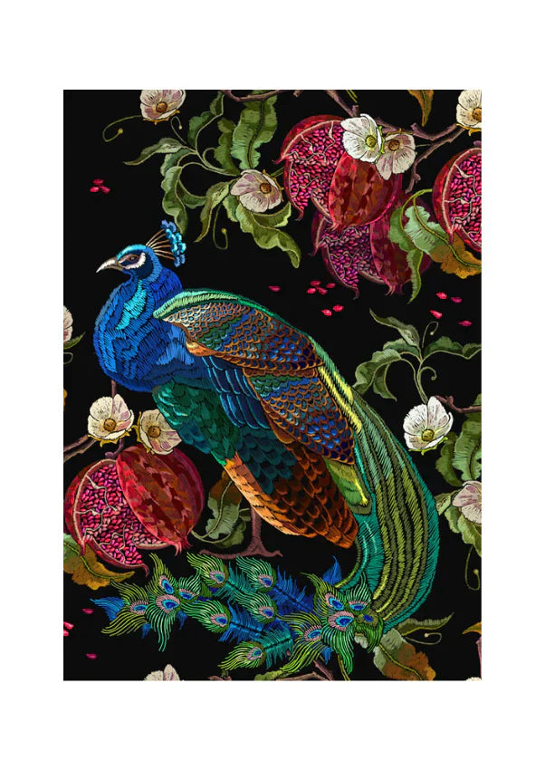 Peacock - Mint by Michelle Decoupage-Papier