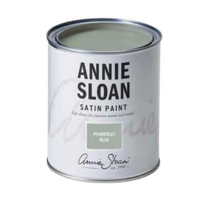 Pemberley Blue Satin Paint Annie Sloan 750ml azul pastel Regencia pintura satinada decorativa