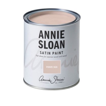 Pointe Silk Satin Paint Annie Sloan 750ml rosa suave delicado pintura satinada decorativa