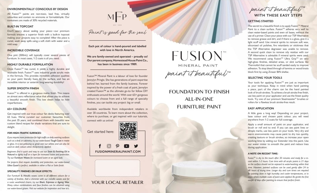 Portada carta de colores Fusion Mineral Paint actualizada 2025