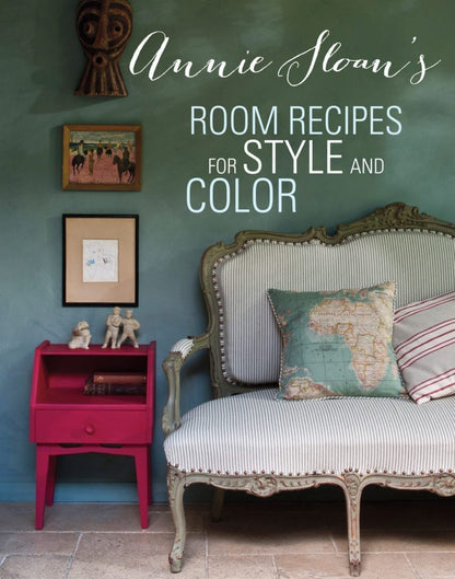Portada del libro Room Recipes for Style and Colour de Annie Sloan - guía de diseño de interiores con 9 estilos y 300 fotografías