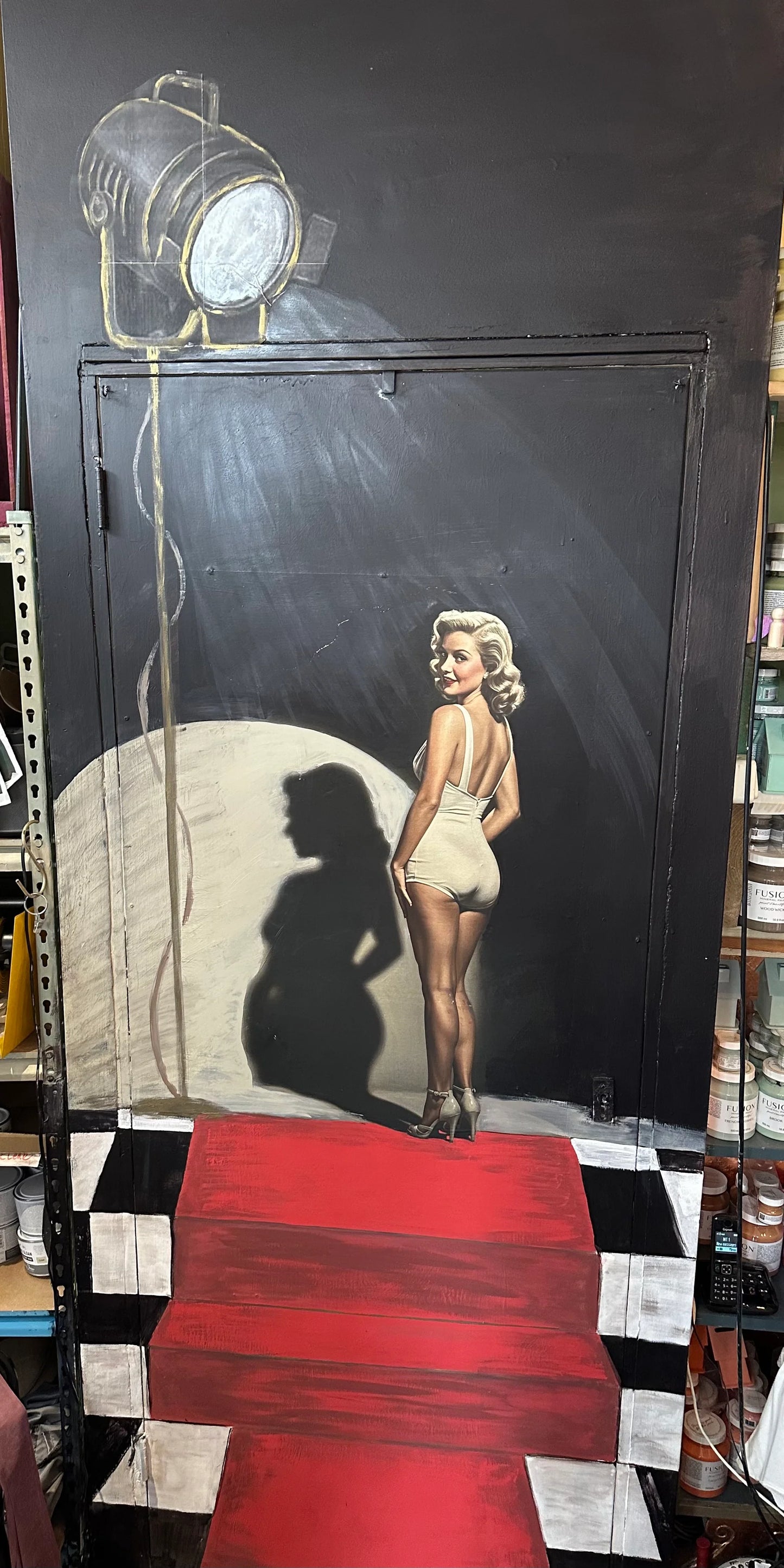 Silberne Silhouette - Mint by Michelle Decoupage-Papier