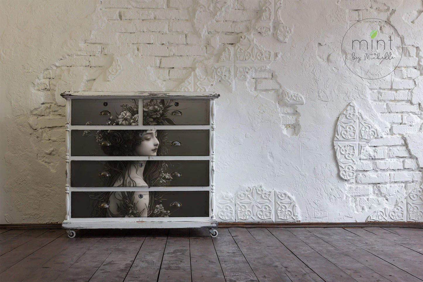 Sirene – Mint von Michelle Decoupage-Papier