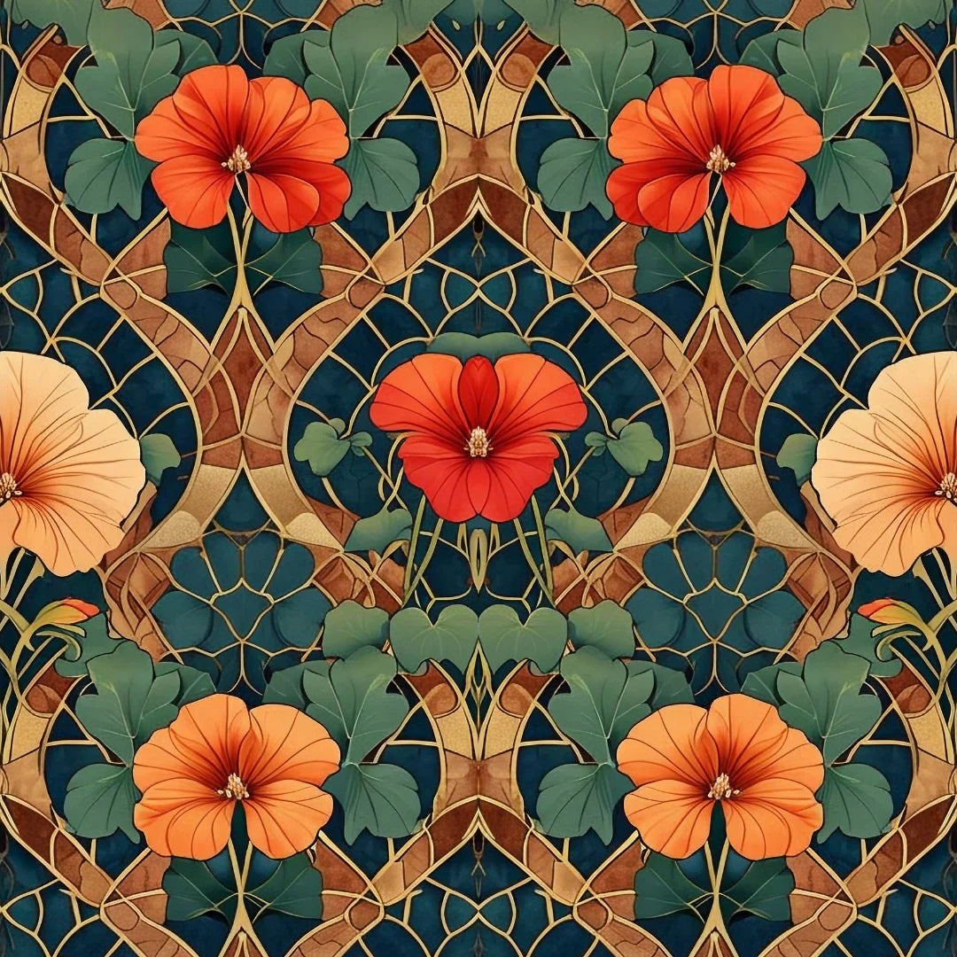 Buntglasblüten – Decoupagepapier von Mint by Michelle