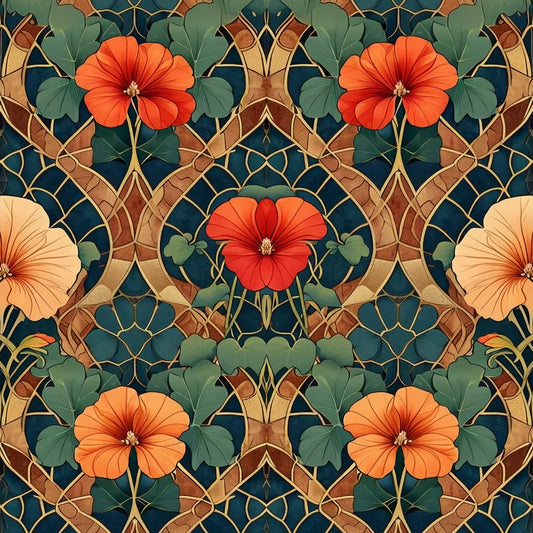 Buntglasblüten – Decoupagepapier von Mint by Michelle