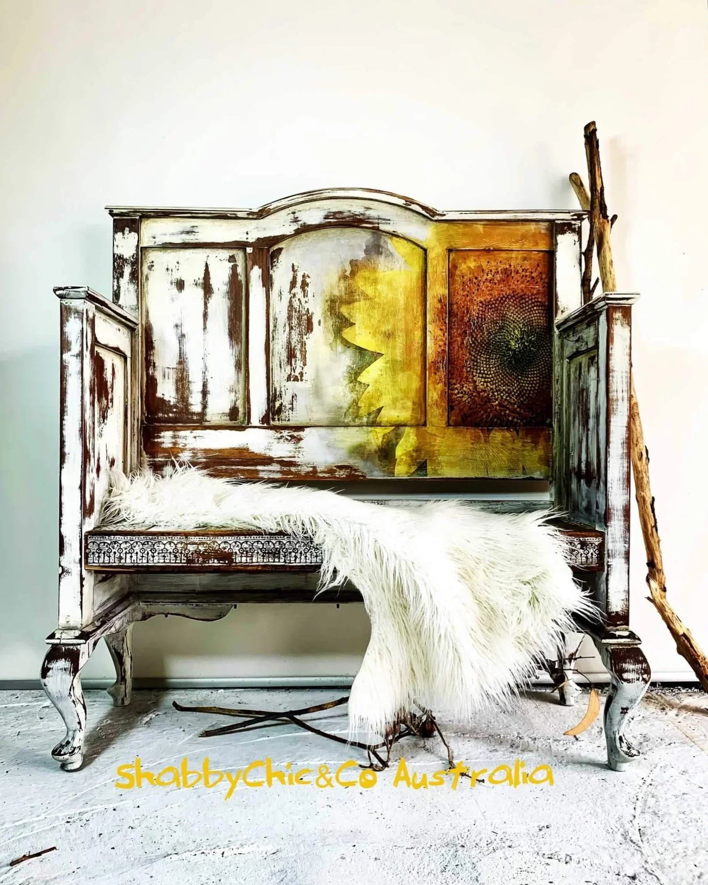 Sonnenblume - Minze von Michelle Decoupage-Papier