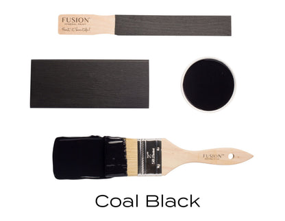 Color Coal Black negro profundo intenso Fusion Mineral Paint