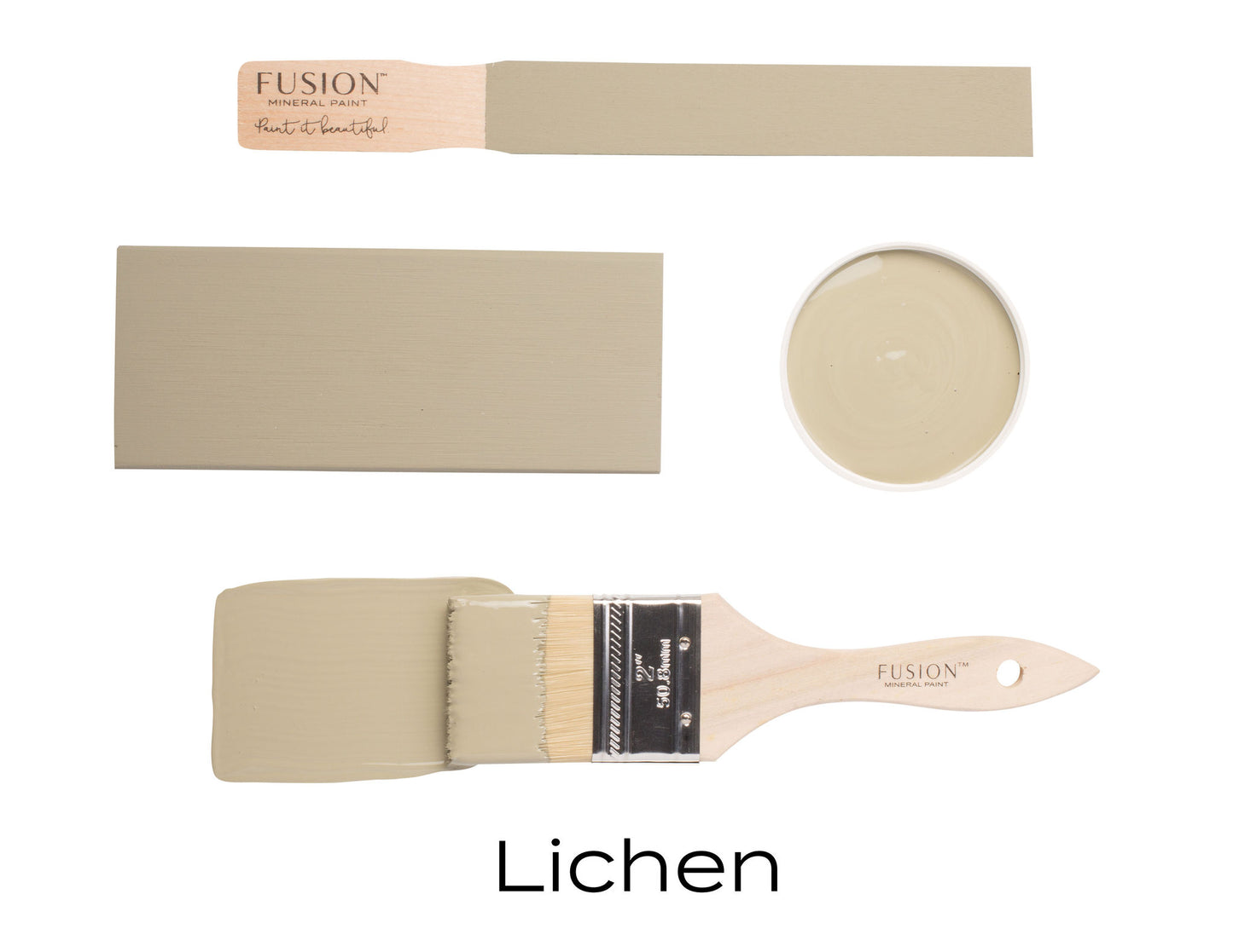Color Lichen gris verdoso suave y sereno Fusion Mineral Paint