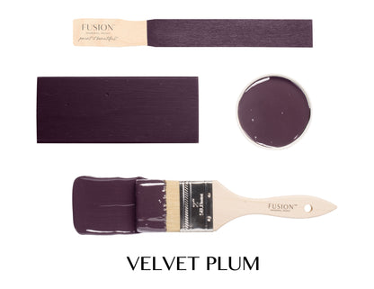 Color Velvet Plum púrpura intenso majestuoso Fusion Mineral Paint