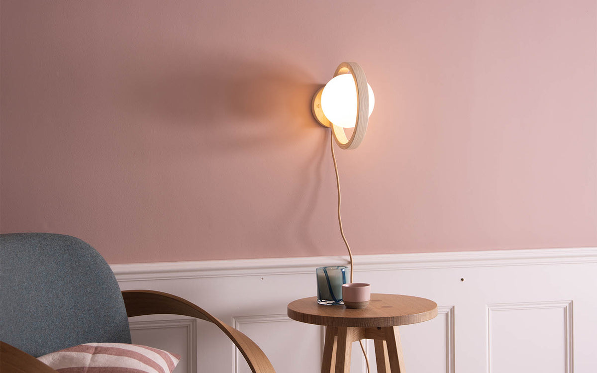 Rincón decorado con Wall Paint Piranesi Pink de Annie Sloan