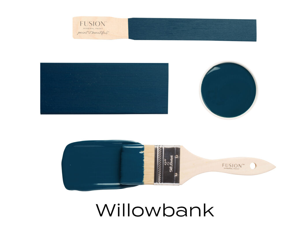 Color Willowbank azul navy vibrante Fusion Mineral Paint