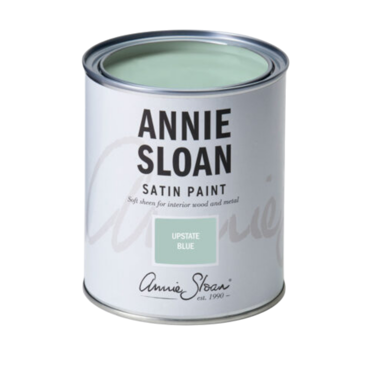 Upstate Blue Satin Paint Annie Sloan 750ml azul Hamptons costero pintura satinada decorativa
