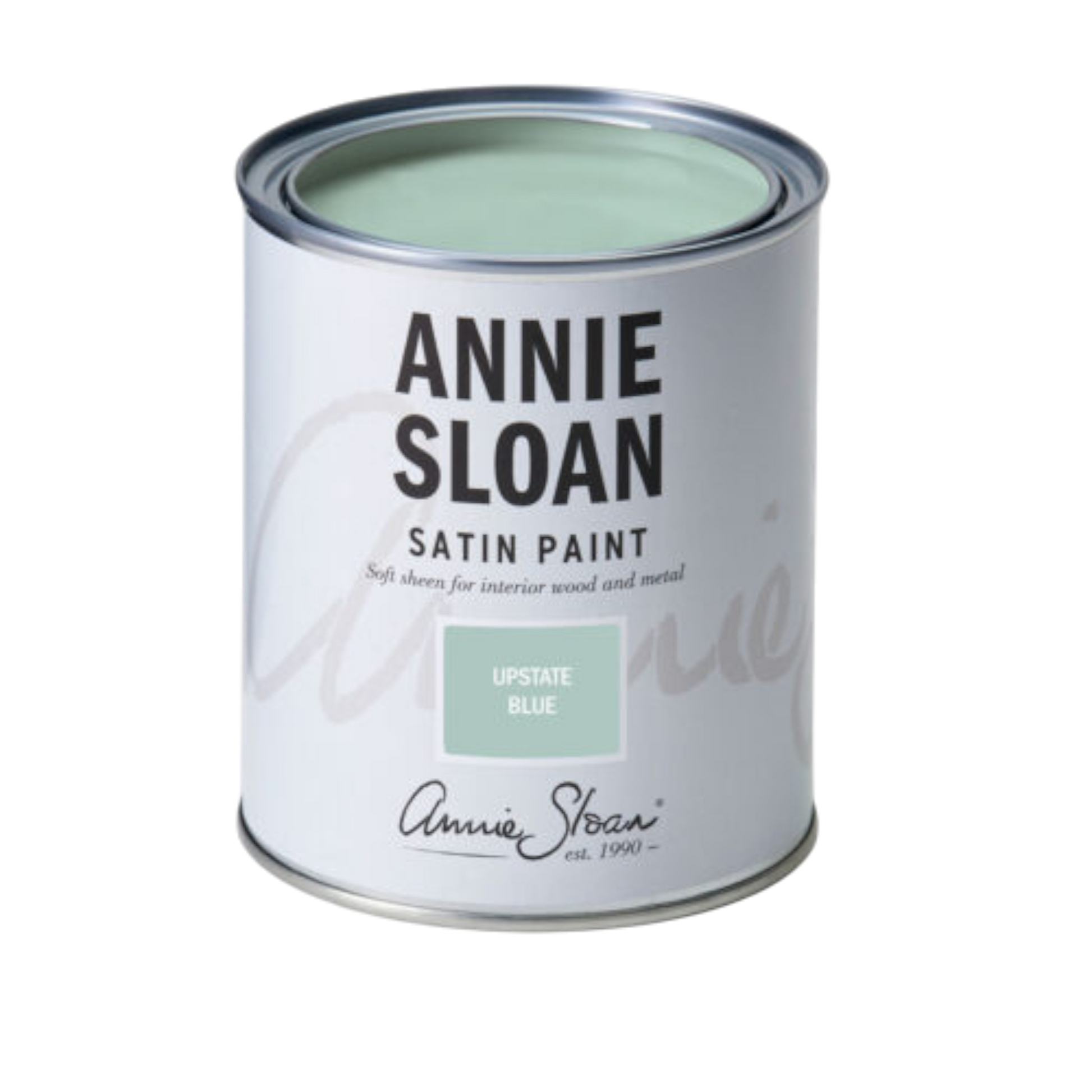 Upstate Blue Satin Paint Annie Sloan 750ml azul Hamptons costero pintura satinada decorativa