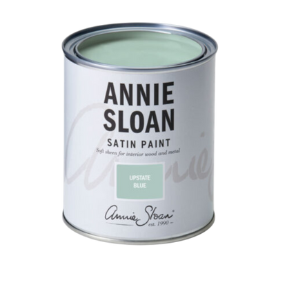 Upstate Blue Satin Paint Annie Sloan 750ml azul Hamptons costero pintura satinada decorativa