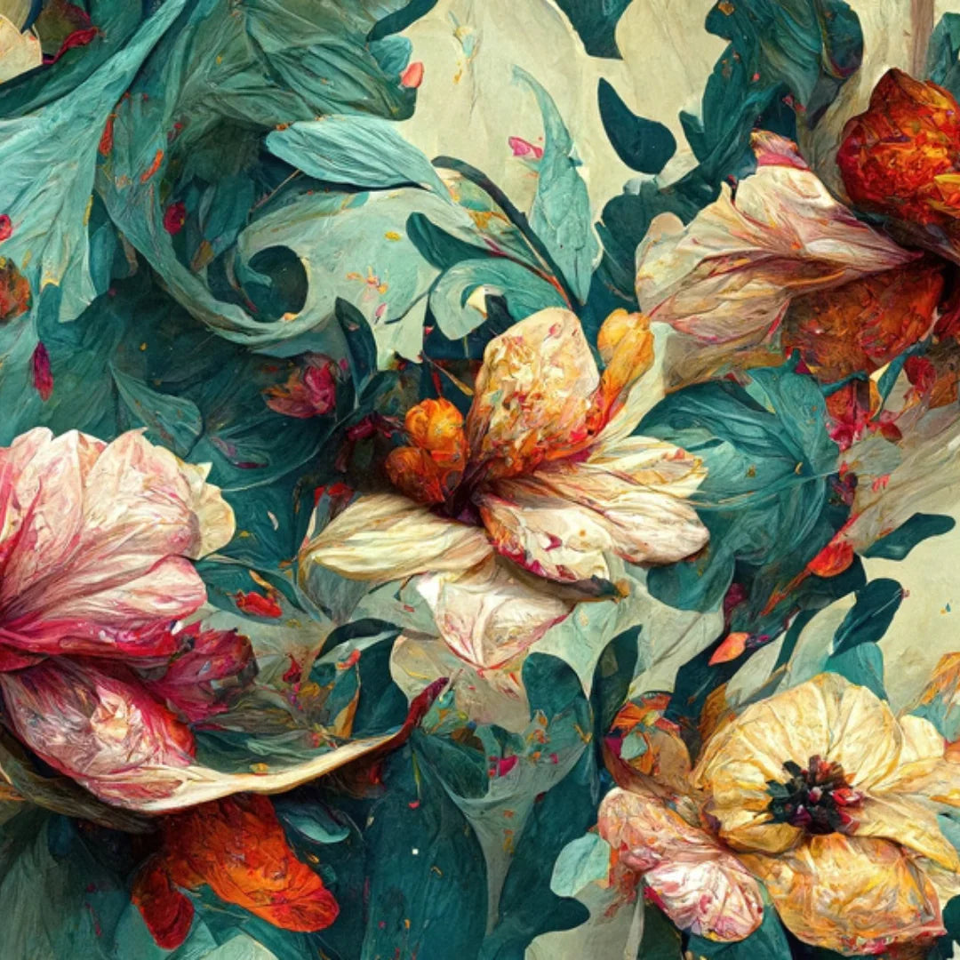 Blumenmuster – Mint by Michelle Decoupagepapier