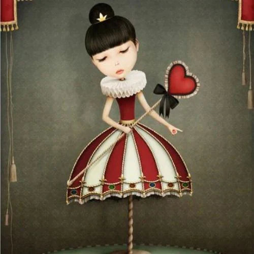 apel decoupage Fairy Queen Mint by Michelle - Diseño completo con reina de las hadas