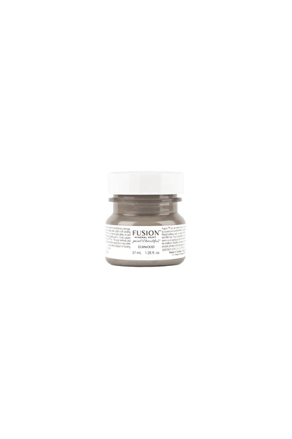 Tester de Fusion Mineral Paint Elmwood 37ml, muestra de color marrón oscuro cálido para proyectos decorativos
