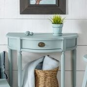 Mueble pintado con Fusion Mineral Paint French Eggshell azul pálido