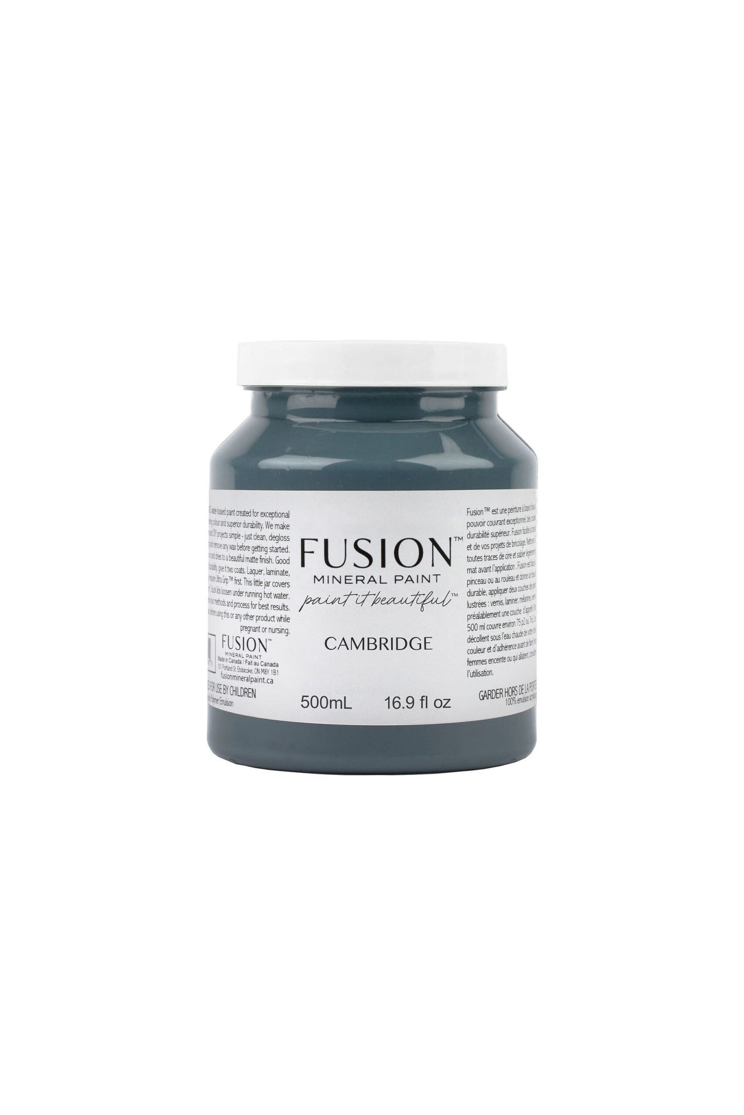 Bote Fusion Mineral Paint Cambridge azul pizarra clásico 37ml 500ml