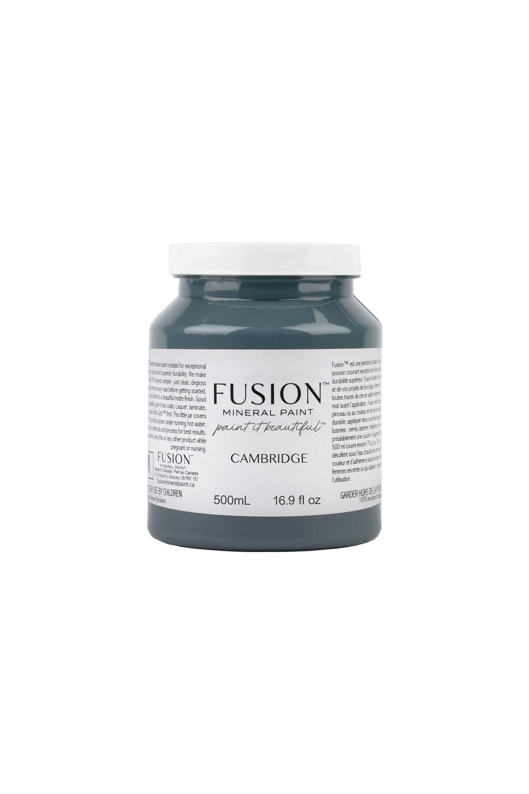 Bote Fusion Mineral Paint Cambridge azul pizarra clásico 37ml 500ml