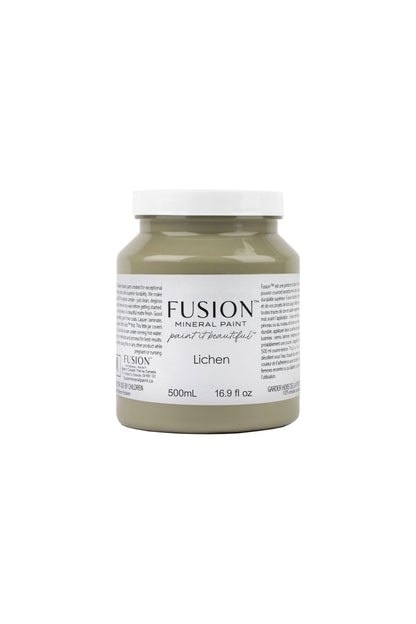 Bote Fusion Mineral Paint Lichen gris verdoso natural 37ml 500ml