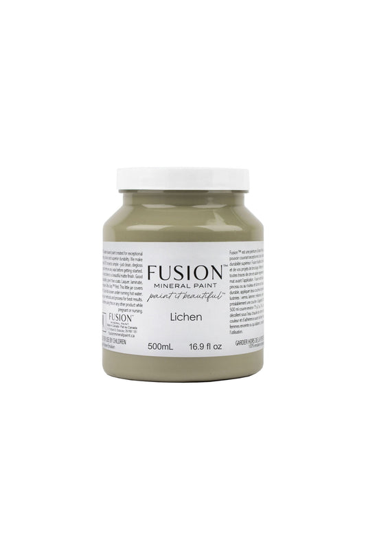 Bote Fusion Mineral Paint Lichen gris verdoso natural 37ml 500ml