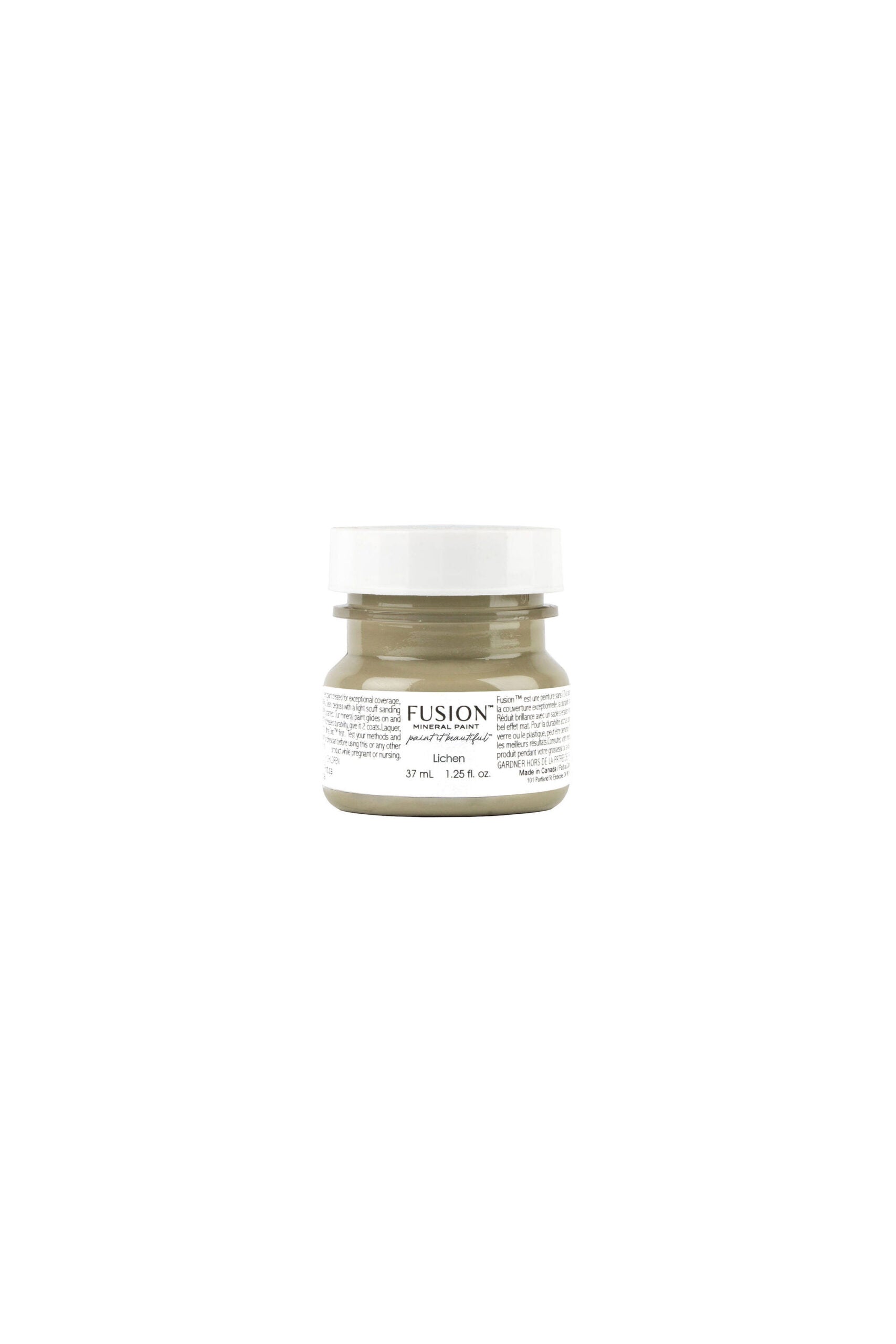 Muestra tester Lichen gris verdoso Fusion Mineral Paint 37ml